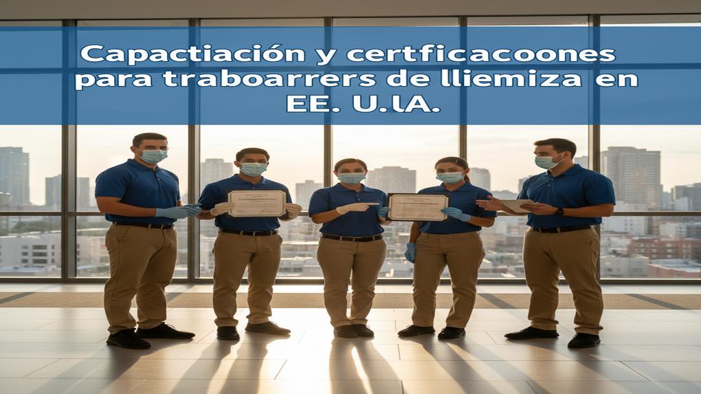 Capacitación y certificaciones para trabajadores de limpieza en EE. UU.