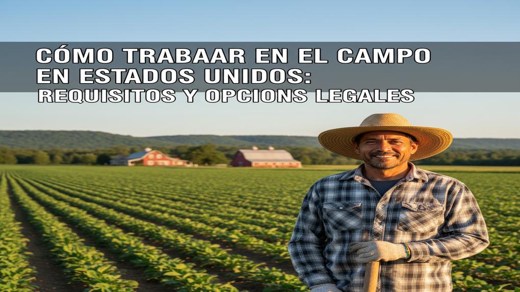 Cómo trabajar en el campo en Estados Unidos: requisitos y opciones legales