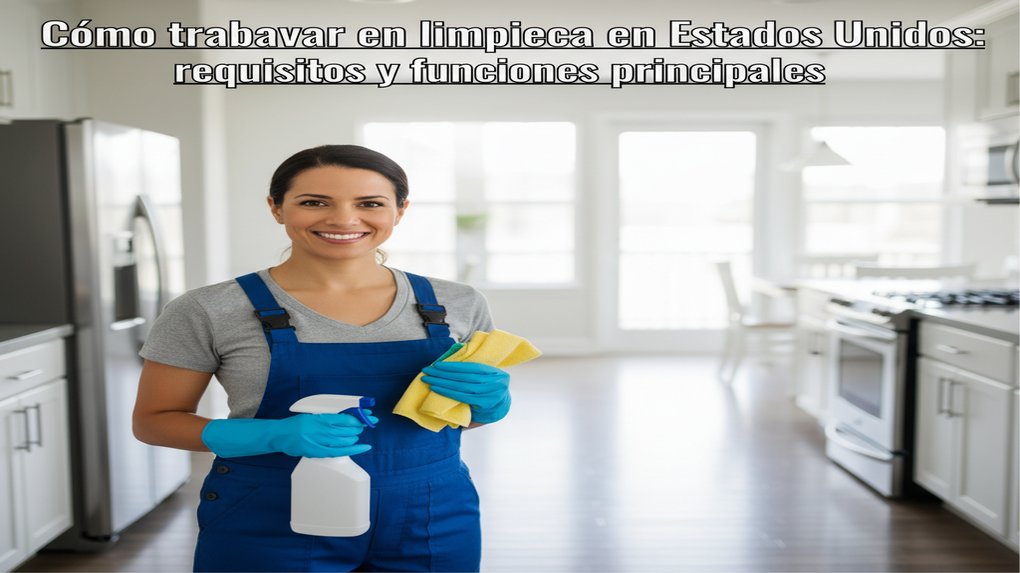 Cómo trabajar en limpieza en Estados Unidos: requisitos y funciones principales