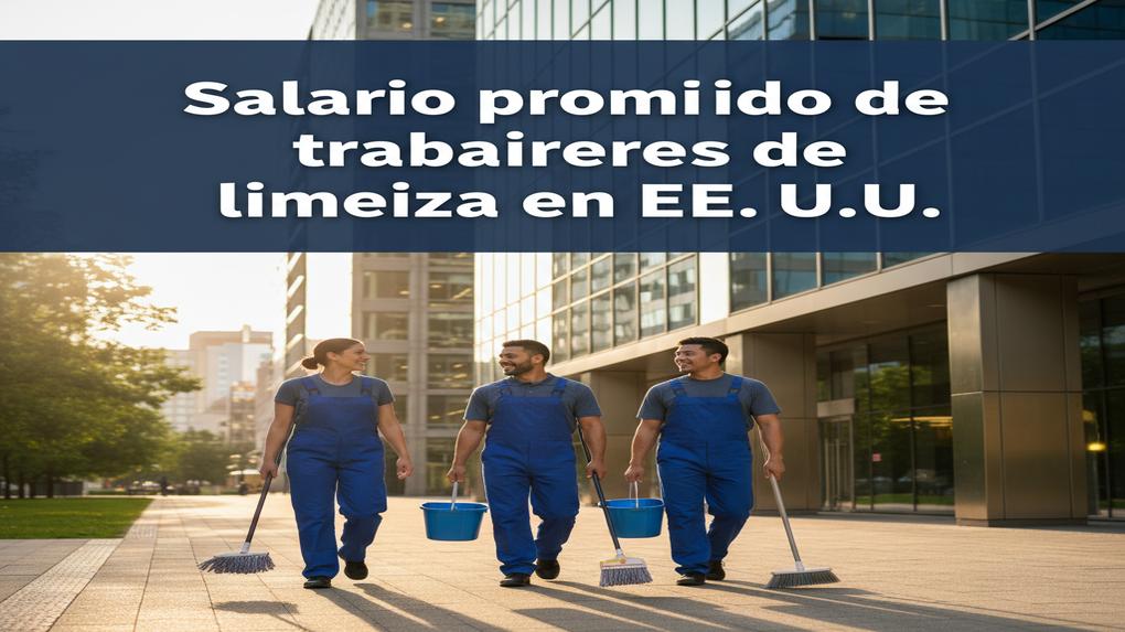 Salario promedio de trabajadores de limpieza en EE. UU.