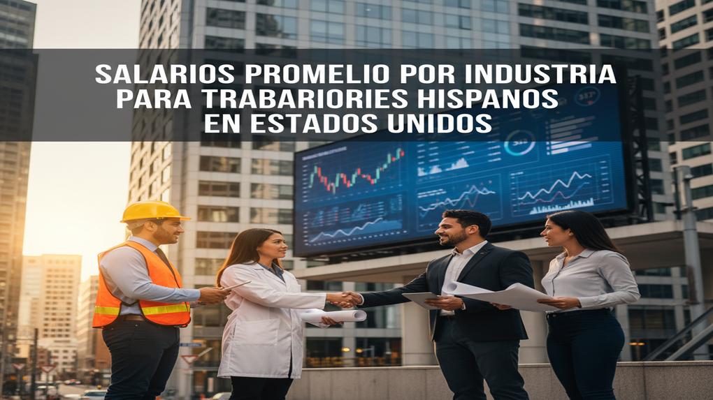 Salarios promedio por industria para trabajadores hispanos en Estados Unidos