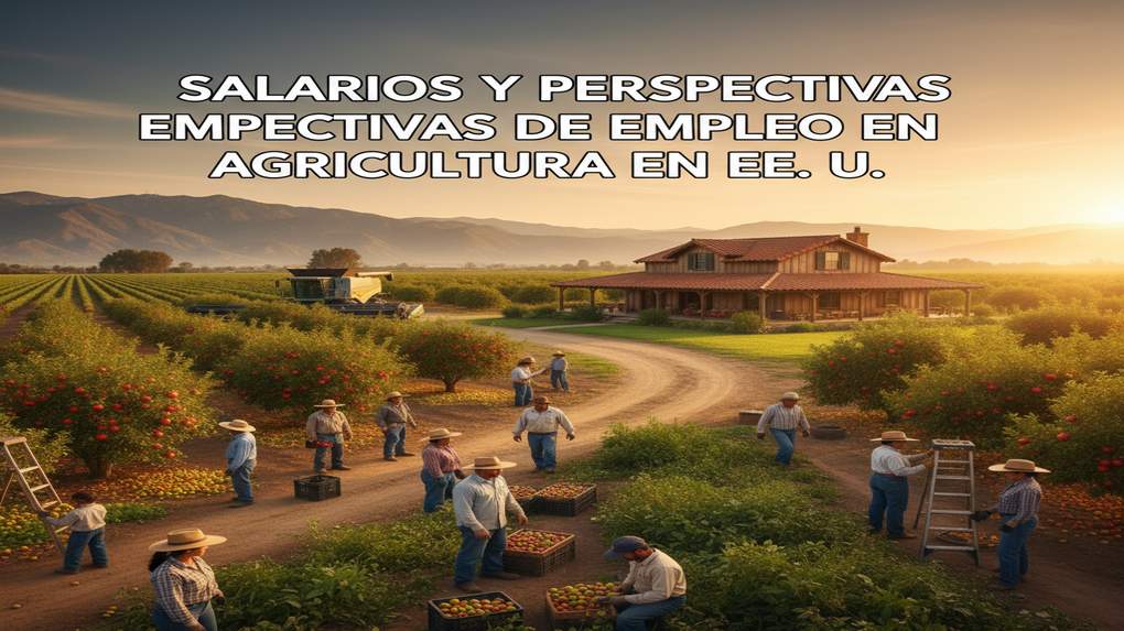 Salarios y perspectivas de empleo en agricultura en EE. UU.